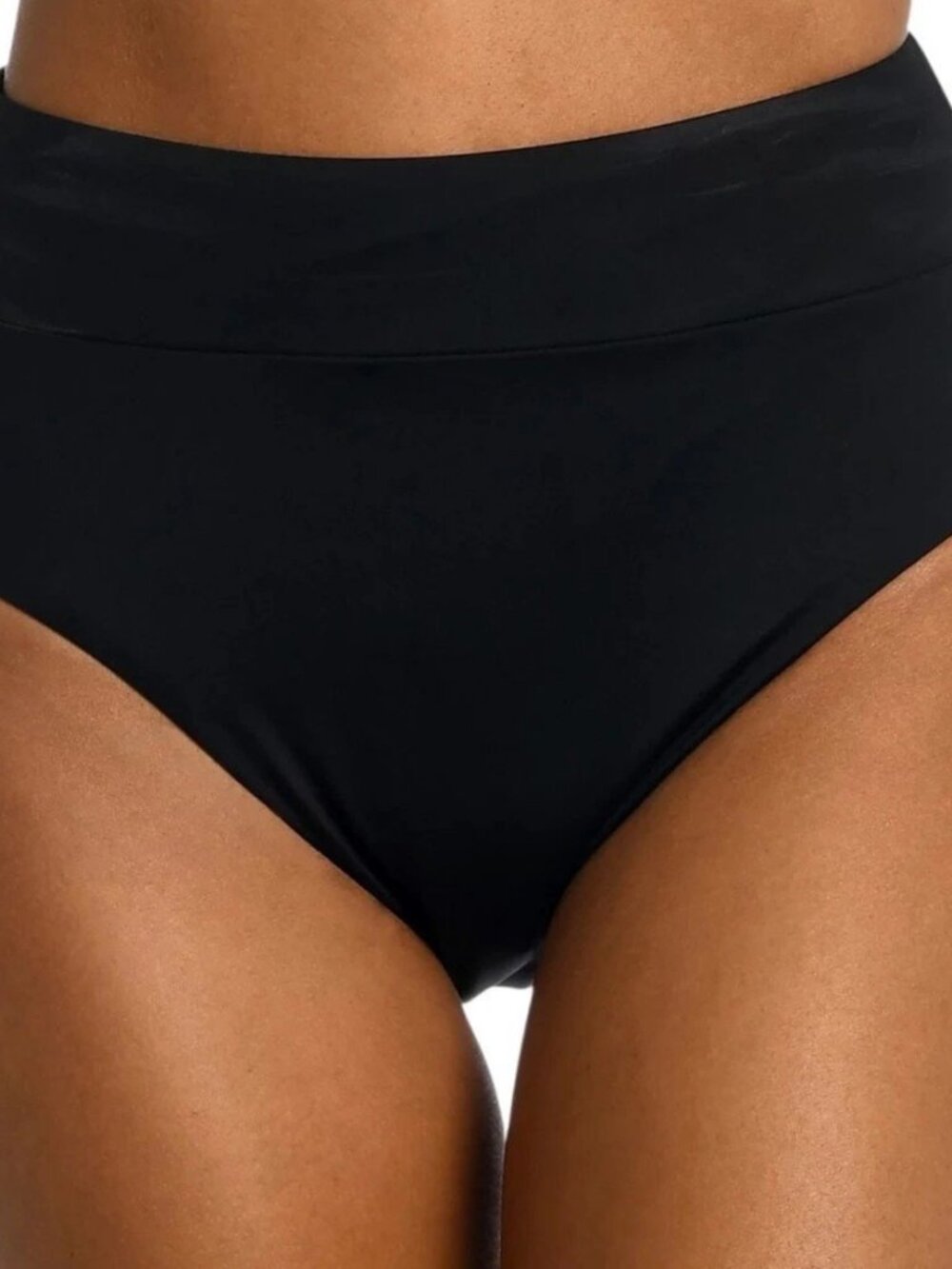 La Blanca Women's Island Goddess High Waist Bikini Swimsuit Bottom Black Sz 18W